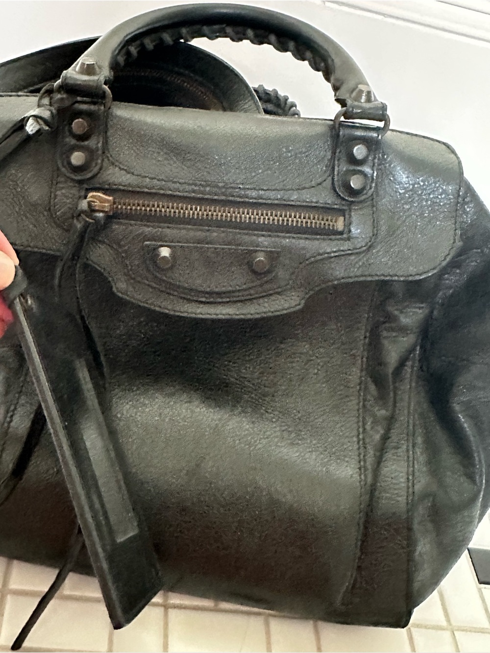 Balenciaga Agneau Traveler Backpack / Top Handle with Classic Hardware - Picture 4 of 12
